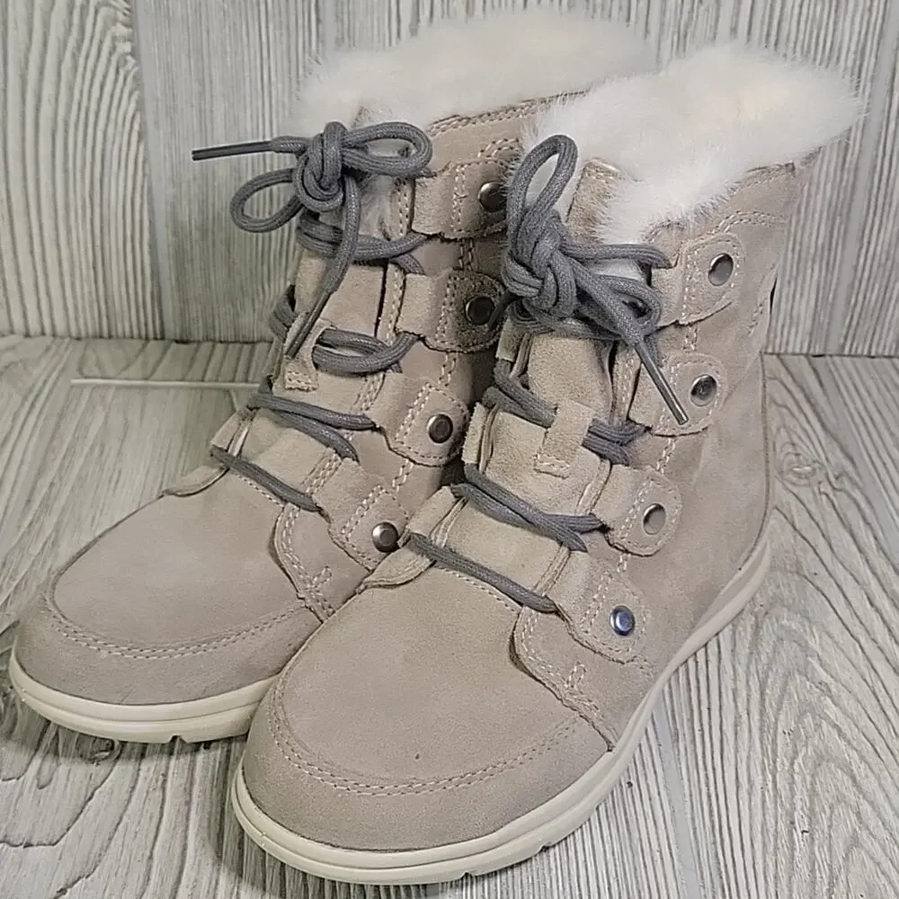 Sorel Explorer Joan Boot Ancient Fossil Winter Boots Womens Size 5.5 NEW